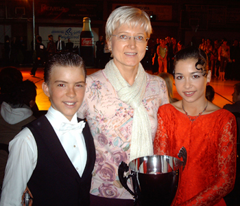 Victor y Vanesa junto a Natasha Brovkina